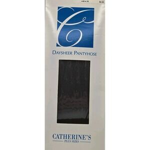 Catherine's Plus Size C Pantyhose Charcoal New Day Sheer